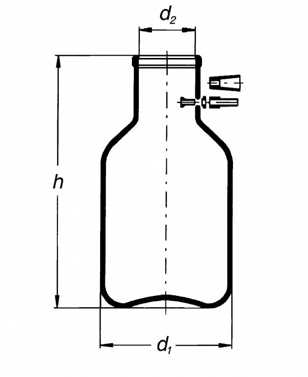 Bình chịu nhiệt có vòi 20000ml Simax