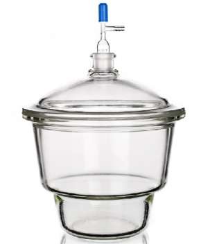 Bình hút ẩm thủy tinh phi 240 mm, có vòi Trung Quốc