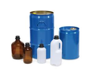 Glass bottles, 1 l with S 40 screw cap, in UN-approved transport box Merck