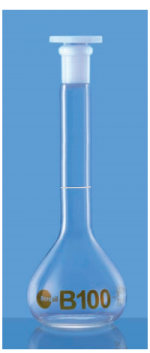 Bình định mức class B nắp nhựa 50ml Borosil