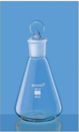 Bình tam giác cổ mài 1000ml Borosil
