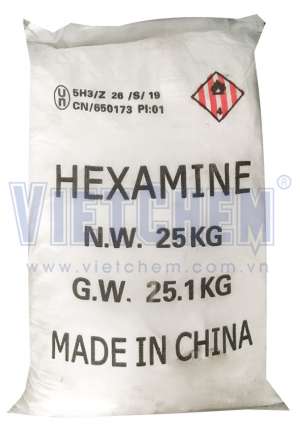 Hexamine C6H12N4 99%, Trung Quốc, 25kg/bao