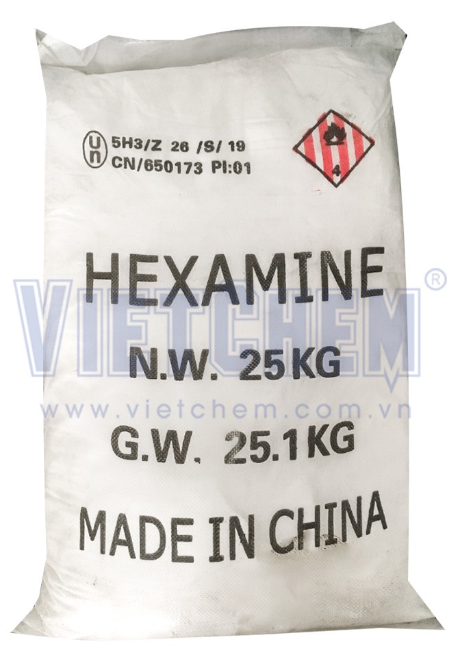 Hexamine C6H12N4 99%, Trung Quốc, 25kg/bao