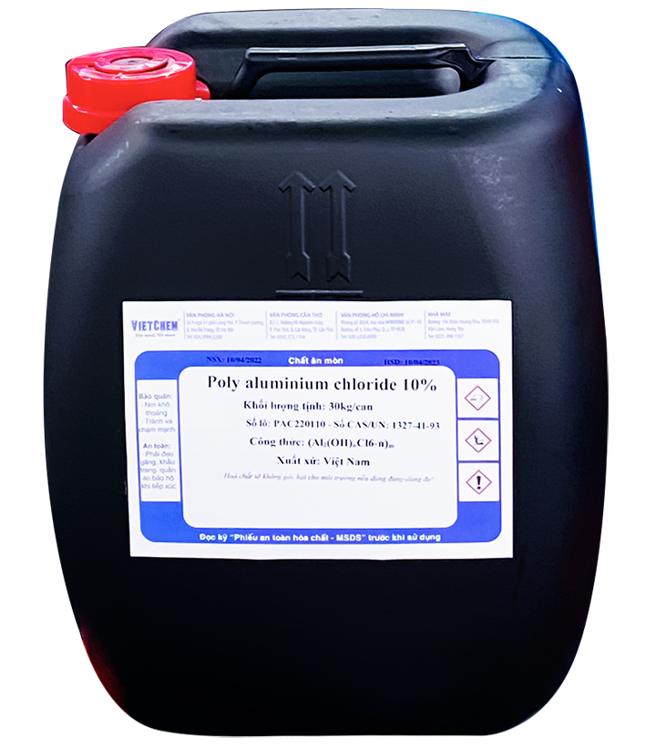Poly aluminium chloride PAC lỏng 10% - 17%, Việt Nam
