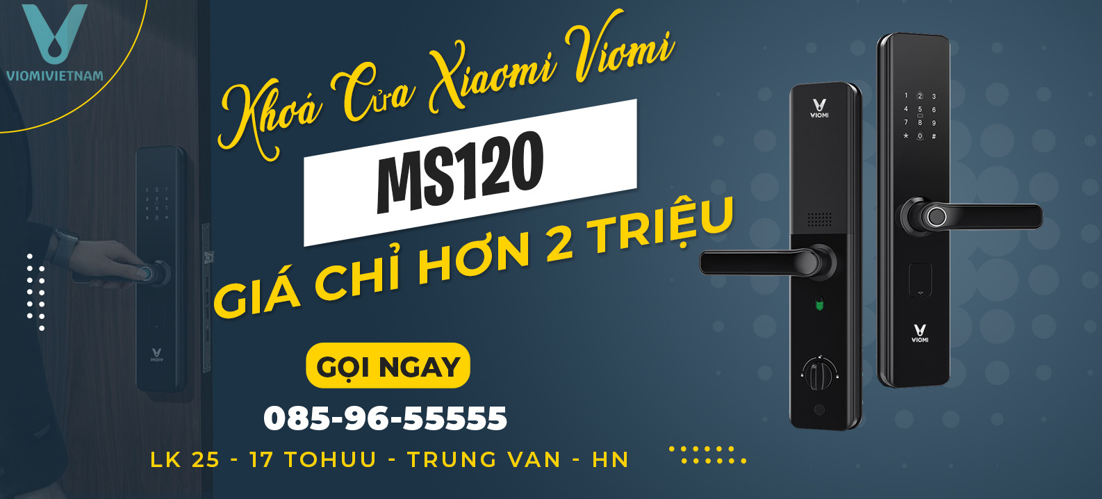 Khoá Xiaomi MS120 | Chỉ Hơn 2 Triệu